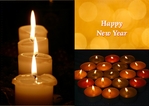 New Year Wishes Outside