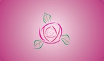 pink rose Front